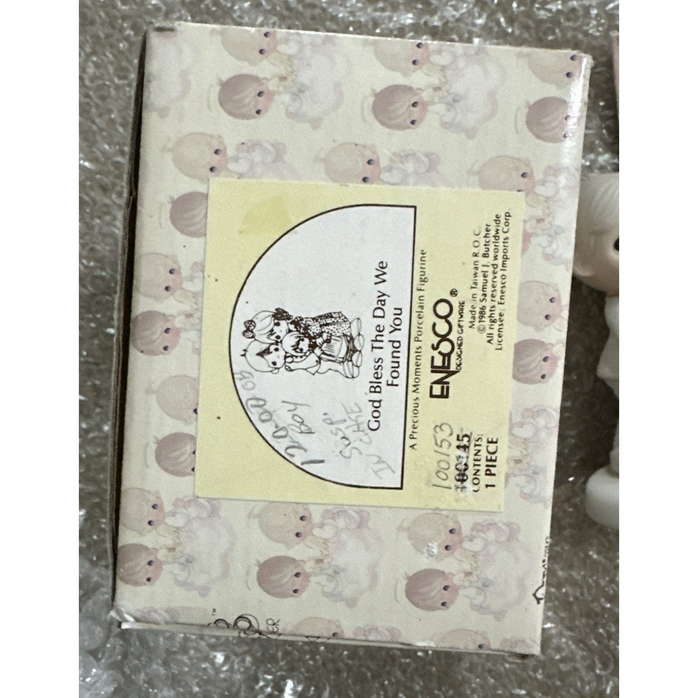 Precious Moments 100153 God Bless The Day We Found You Boy Adoption Box Tag Card - Picture 2 of 8
